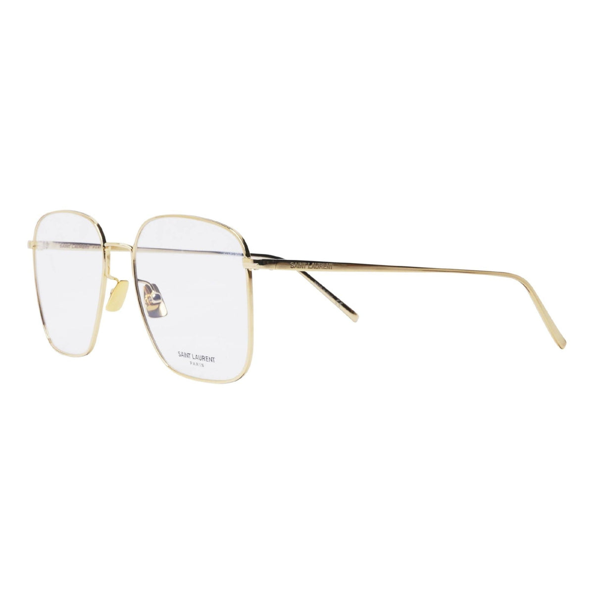 Saint Laurent Unisex Sunglasses Fall Winter 2021 Gold Transparent Demo Lens Demo Lens Light SL 491 006
