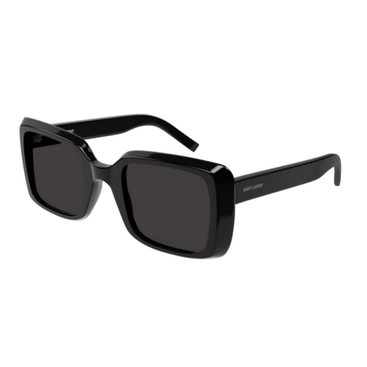 Saint Laurent Women's Sunglasses Fall Winter 2021 Black Black Nylon Nylon Shiny SL 497 001