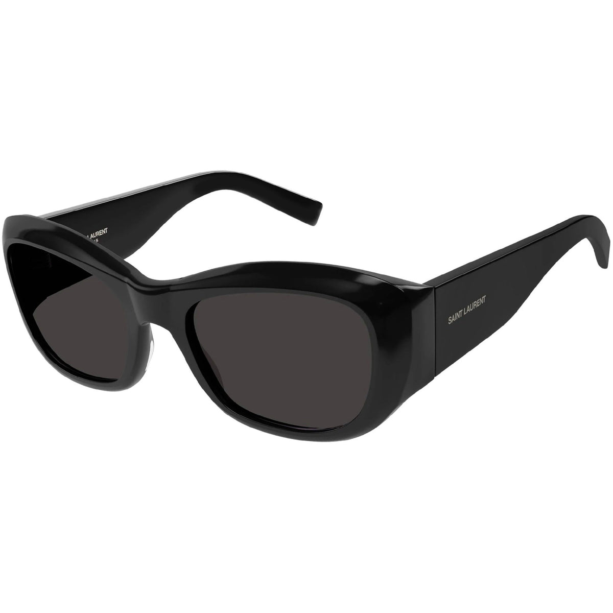 Saint Laurent Women's Sunglasses Fall Winter 2021 Black Black Nylon Nylon Shiny SL 498 001