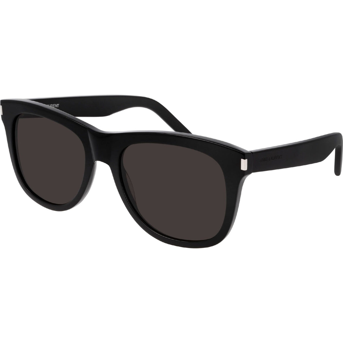 Saint Laurent Unisex Sunglasses Spring Summer 2020 Black Black Nylon Nylon Silver SL 51 OVER 001