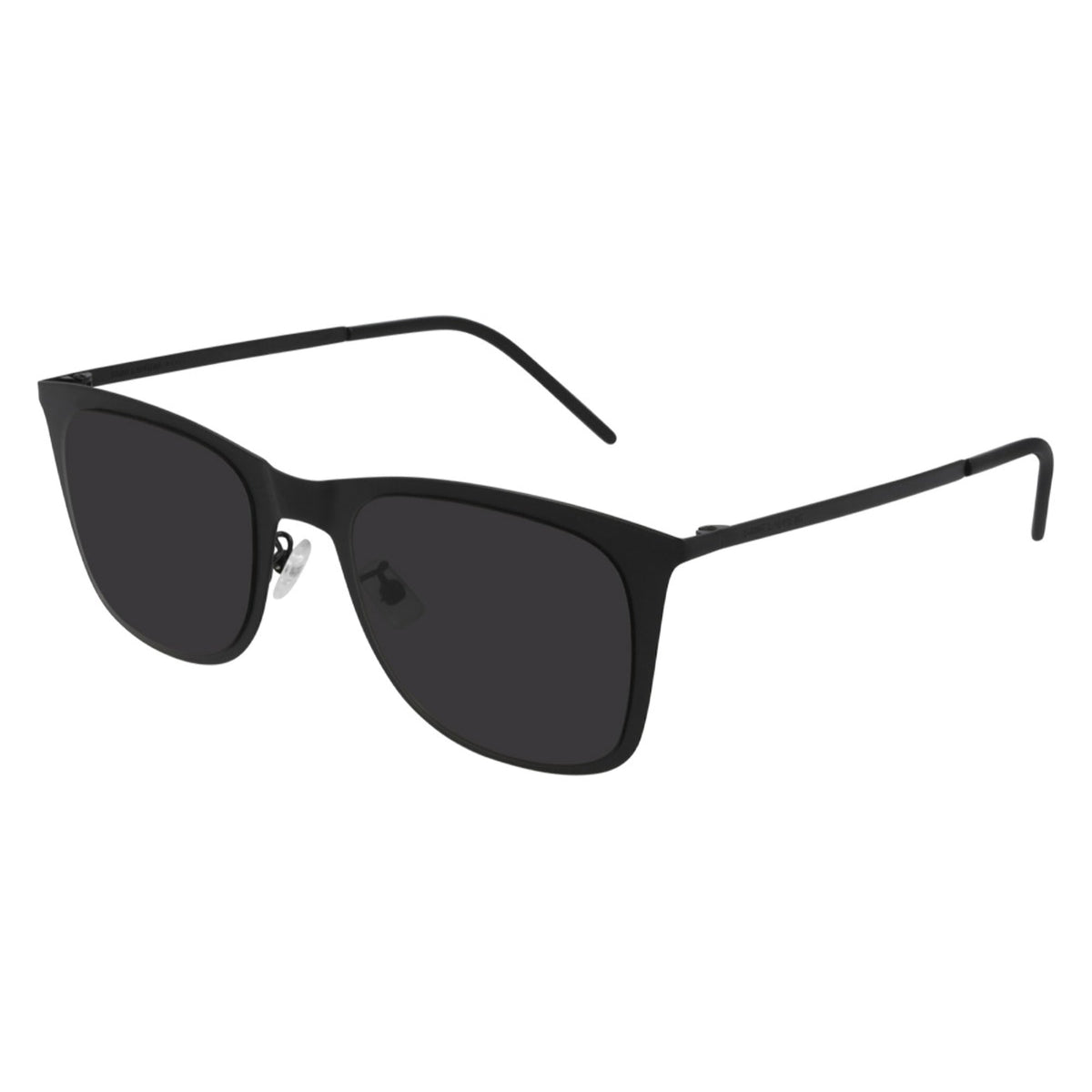 Saint Laurent Unisex Sunglasses Spring Summer 2021 Black Black Nylon Nylon Matte SL 51 SLIM METAL 001