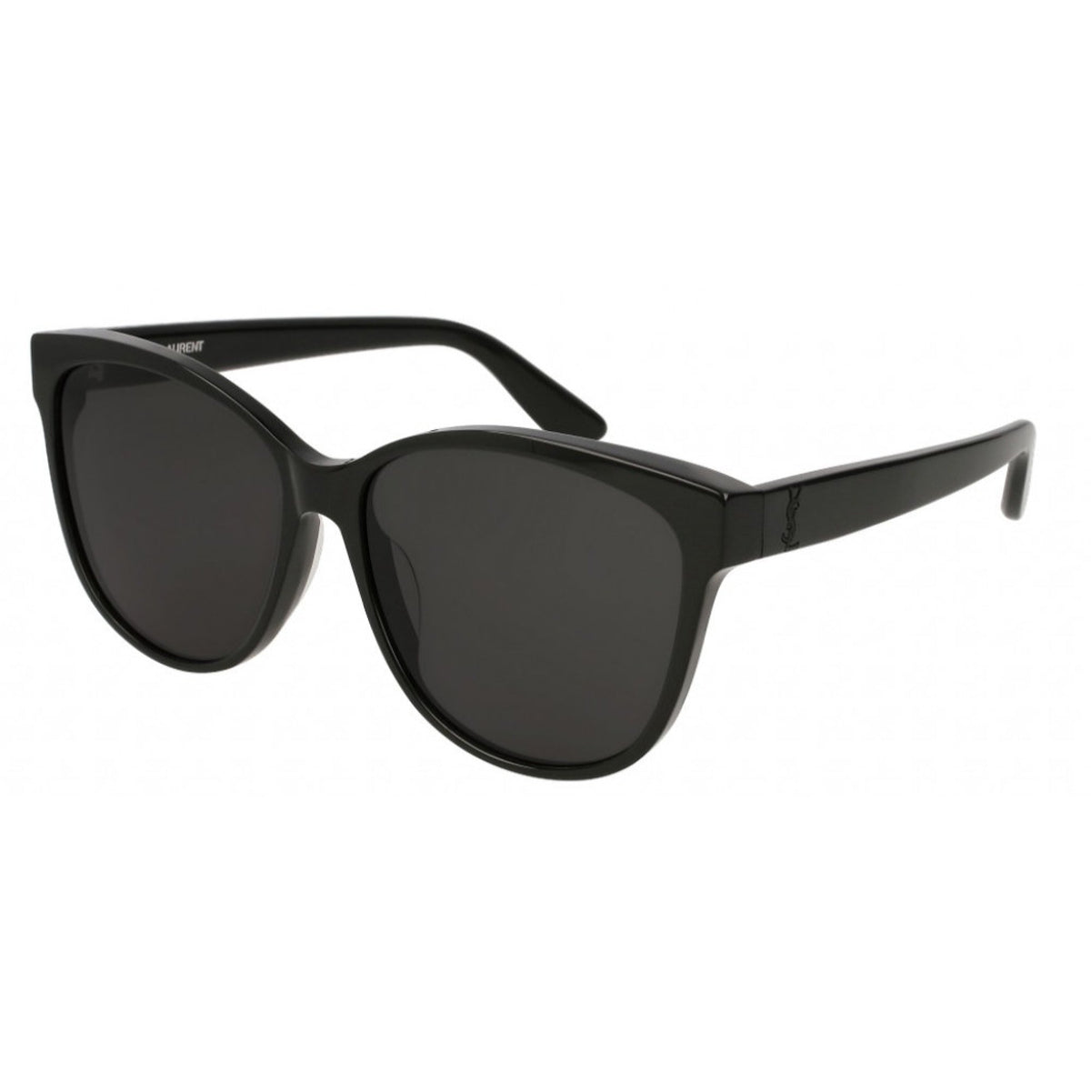 Saint Laurent Unisex Sunglasses Fall Winter 2017 Black Grey Nylon Nylon Shiny SL M23K 001