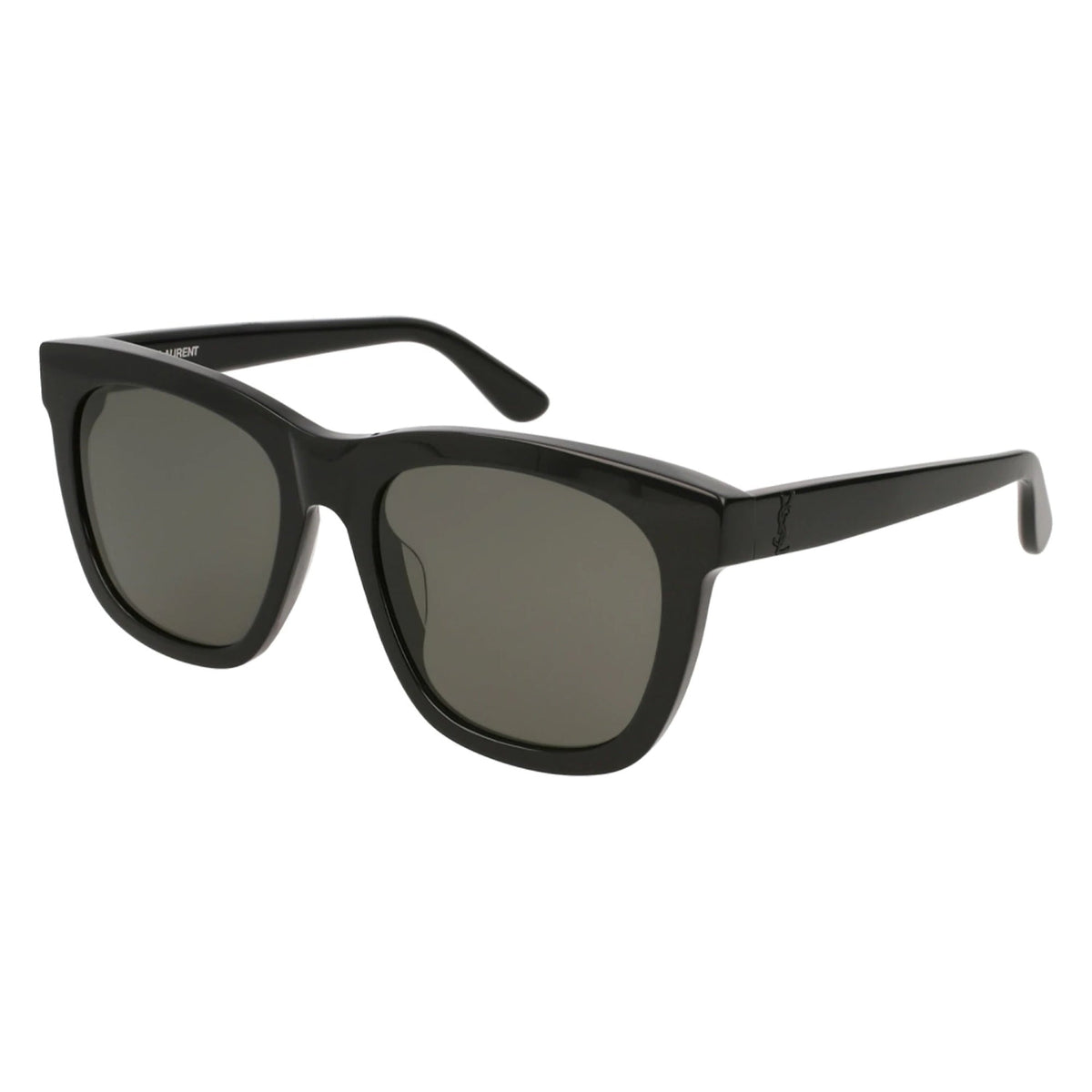 Saint Laurent Unisex Sunglasses Fall Winter 2017 Black Grey Nylon Nylon Shiny SL M24K 001
