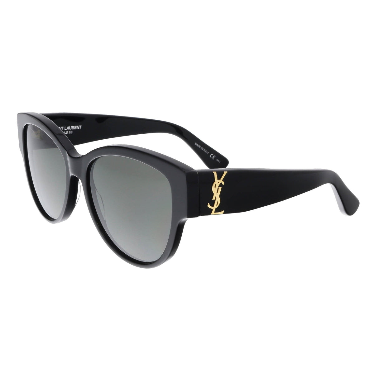 Saint Laurent Women's Sunglasses Spring Summer 2017 Black Grey Nylon Nylon Shiny SL M3 002