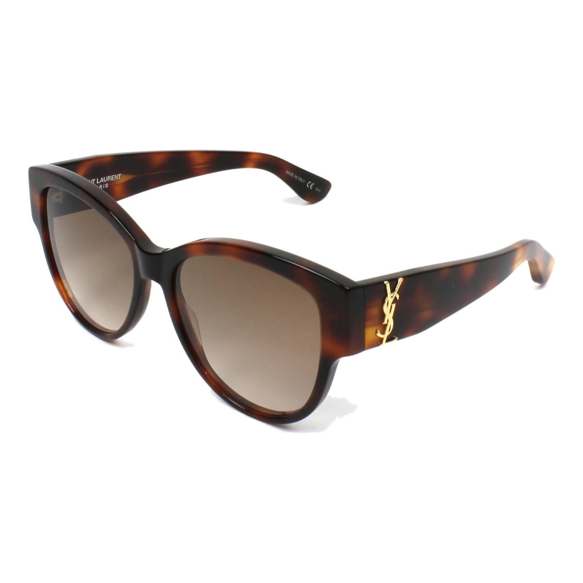 Saint Laurent Women's Sunglasses Spring Summer 2017 Havana Brown Nylon Nylon Shiny SL M3 005