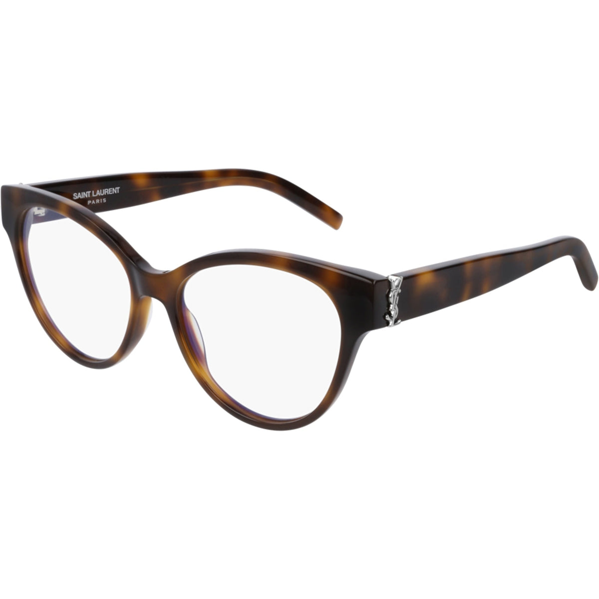 Saint Laurent Women's Sunglasses Fall Winter 2018 Havana Transparent Demo Lens Demo Lens Shiny SL M34 005