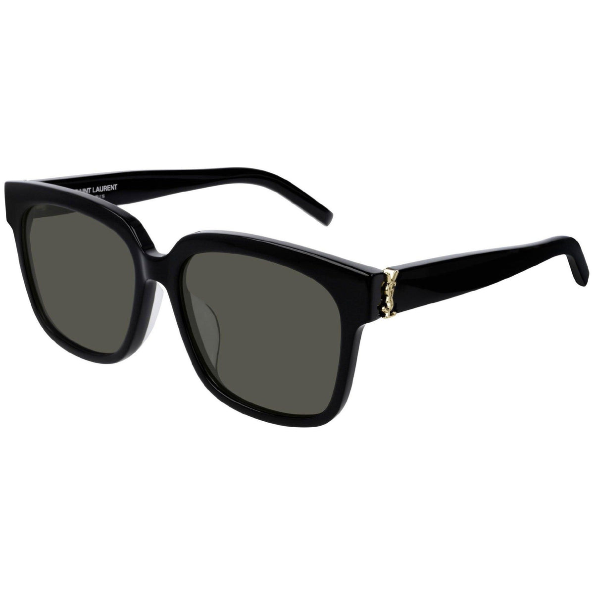 Saint Laurent Women's Sunglasses Fall Winter 2018 Black Grey Nylon Nylon Shiny SL M40F 003