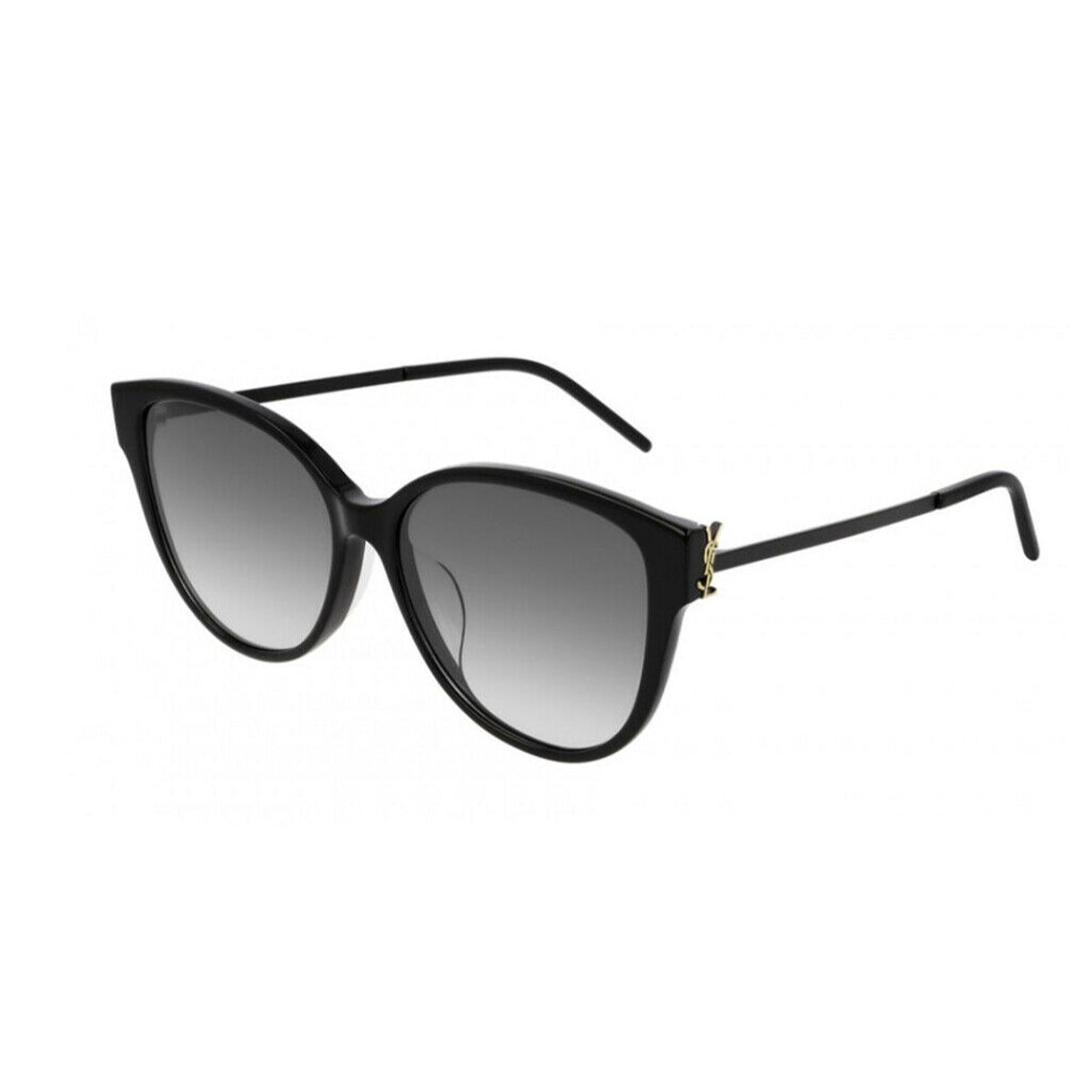 Saint Laurent Women's Sunglasses Fall Winter 2019 Black Smoke Nylon Nylon Shiny SL M48S_A 002