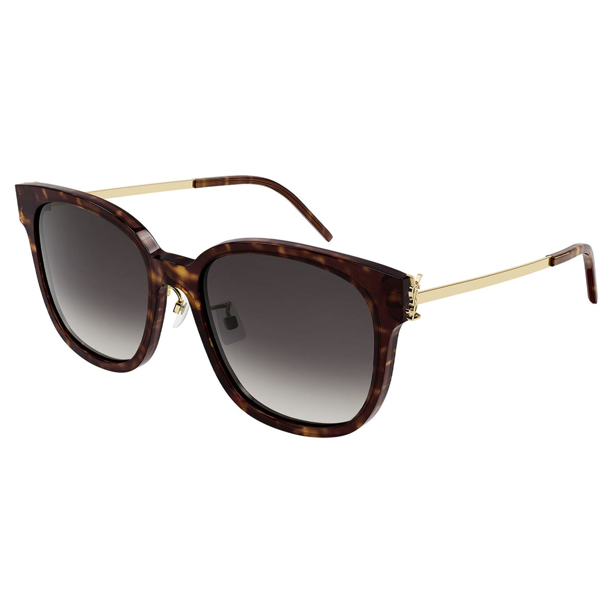 Saint Laurent Women's Sunglasses Fall Winter 2021 Havana Grey Nylon Nylon Dark SL M48S_CK 004