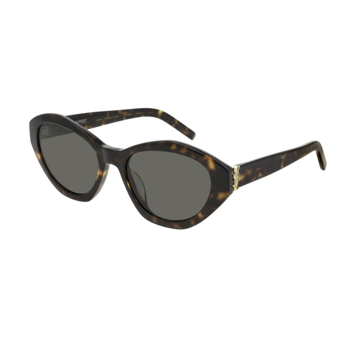 Saint Laurent Women's Sunglasses Spring Summer 2020 Havana Grey Nylon Nylon Dark SL M60 002