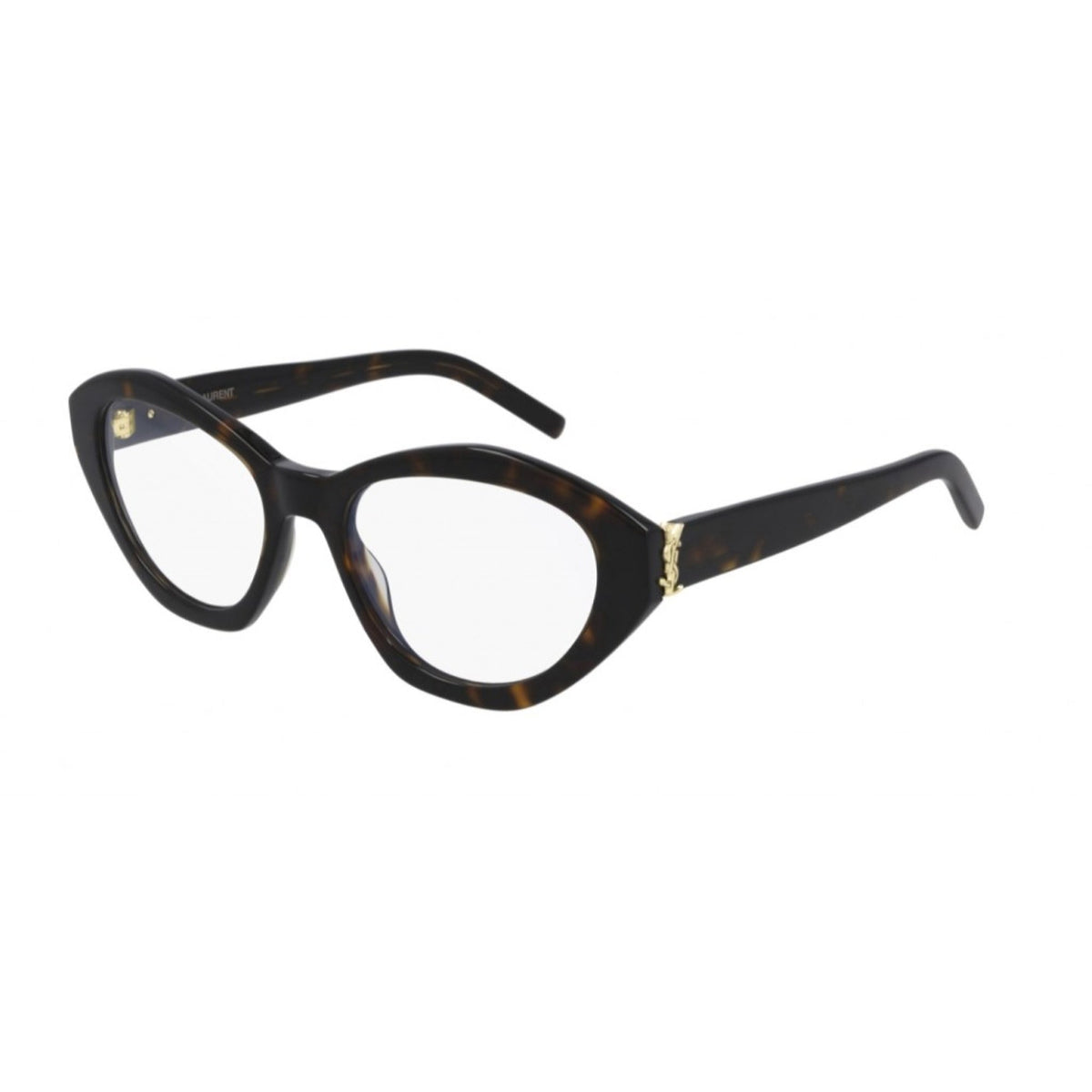 Saint Laurent Women's Sunglasses Fall Winter 2020 Havana Transparent Demo Lens Demo Lens Shiny SL M60 OPT 002