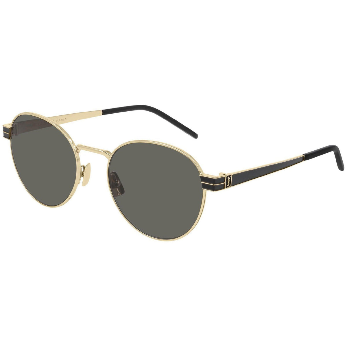 Saint Laurent Unisex Sunglasses Spring Summer 2020 Gold Grey Nylon Nylon Light SL M62 003