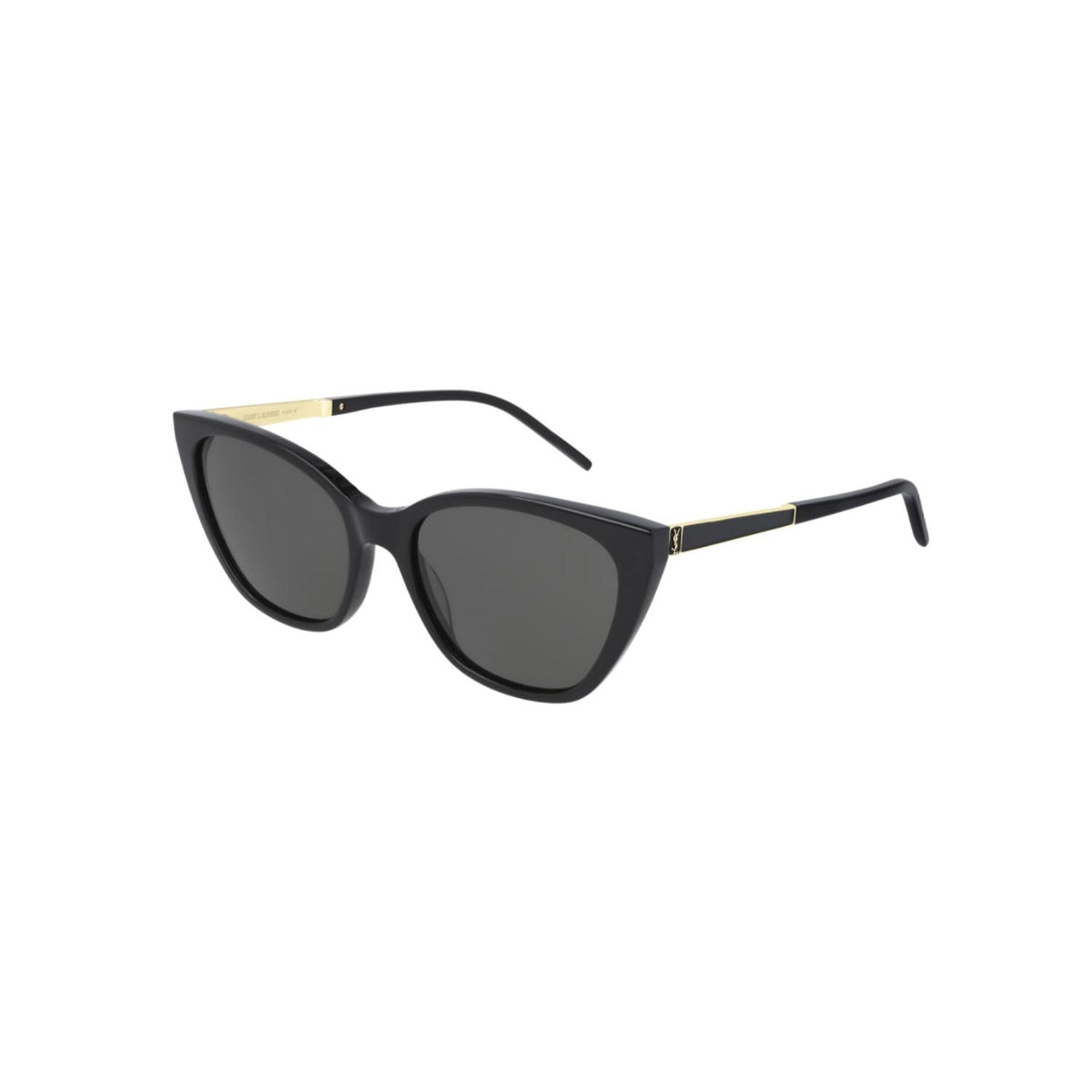 Saint Laurent Women's Sunglasses Fall Winter 2020 Black Grey Nylon Nylon Shiny SL M69 004