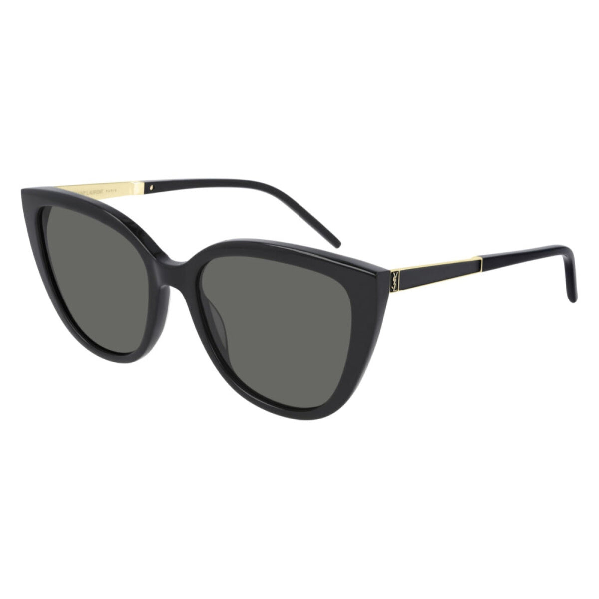 Saint Laurent Women's Sunglasses Fall Winter 2020 Black Grey Nylon Nylon Shiny SL M70 002
