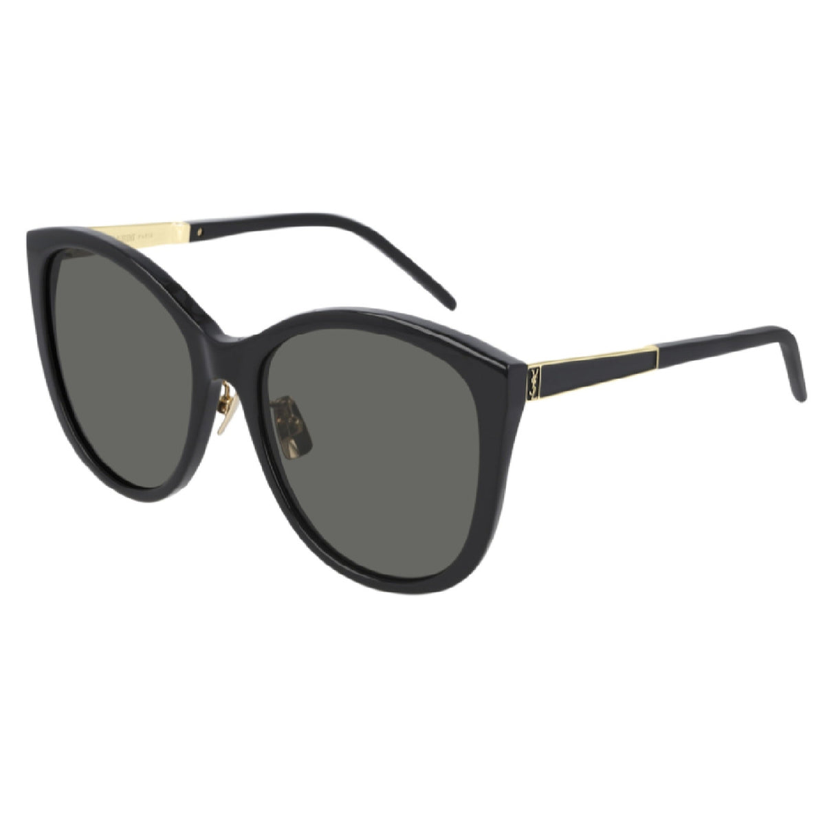 Saint Laurent Women's Sunglasses Fall Winter 2020 Black Grey Nylon Nylon Shiny SL M71K 002