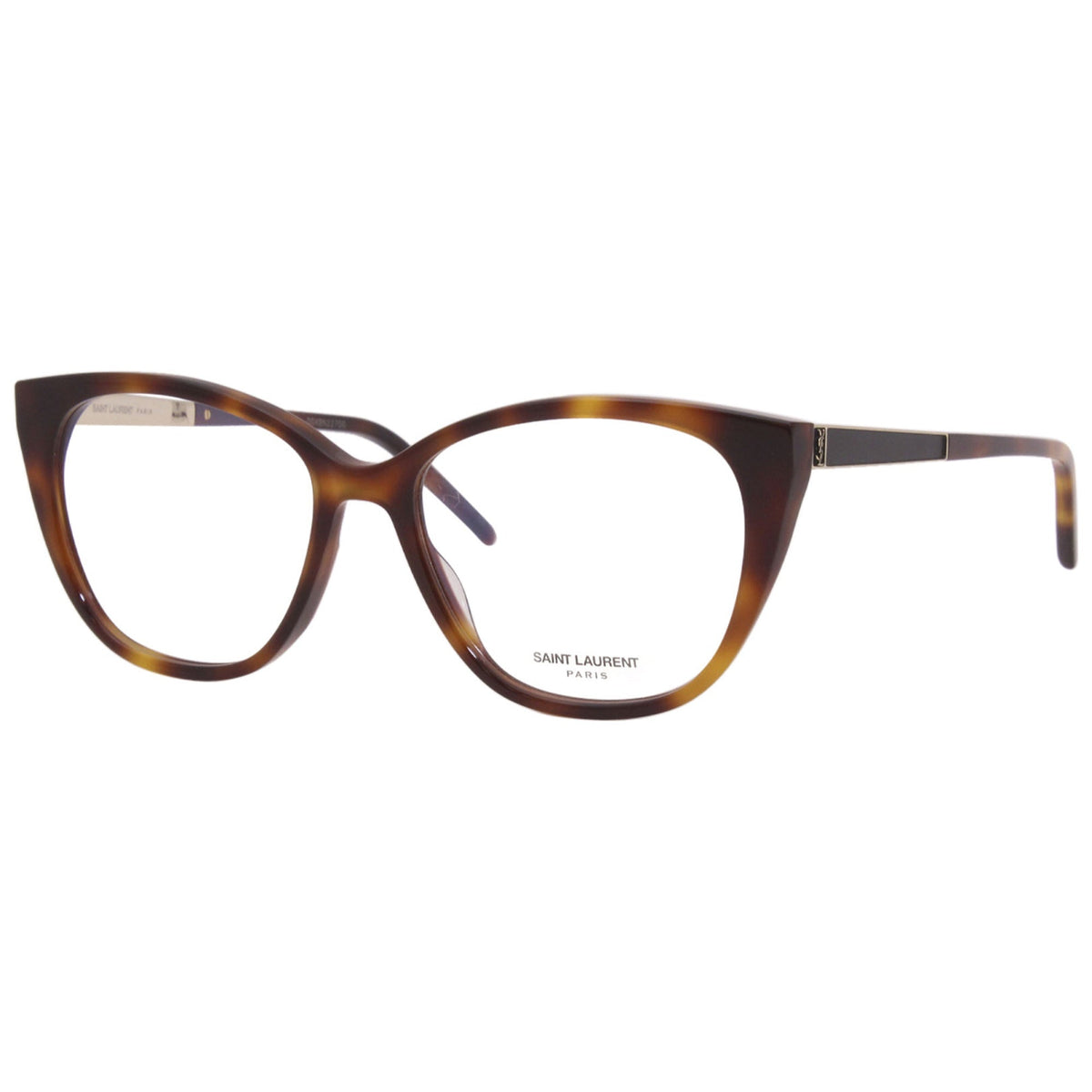 Saint Laurent Women's Sunglasses Fall Winter 2020 Havana Transparent Demo Lens Demo Lens Shiny SL M72 004