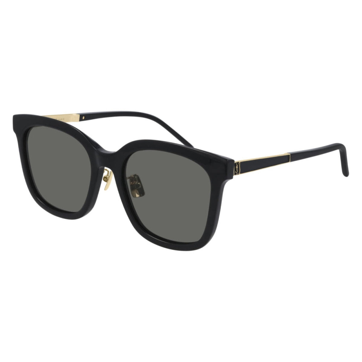 Saint Laurent Women's Sunglasses Fall Winter 2020 Black Grey Nylon Nylon Shiny SL M77K 002