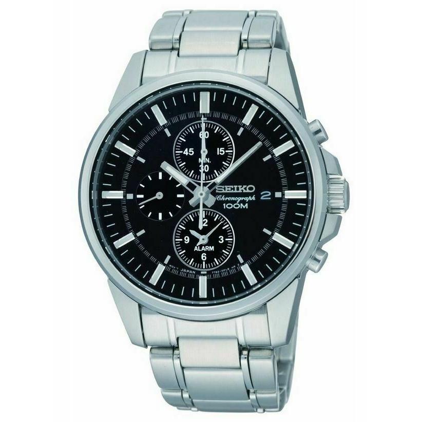 Seiko Men's SNAF03 Chronograph  Chronograph Stainless Steel Watch