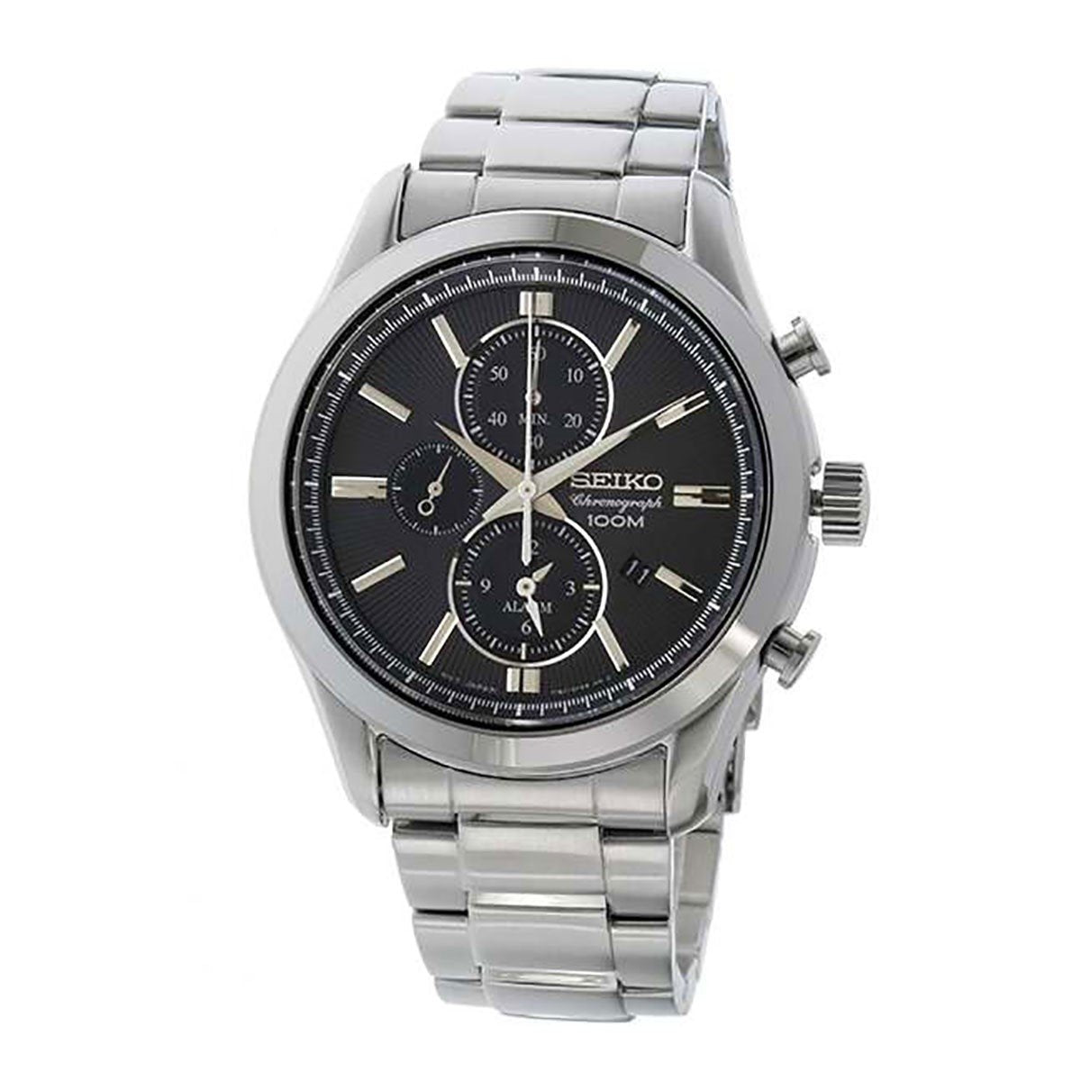 Seiko Men&#39;s SNAF67 Couturier Chronograph Stainless Steel Watch
