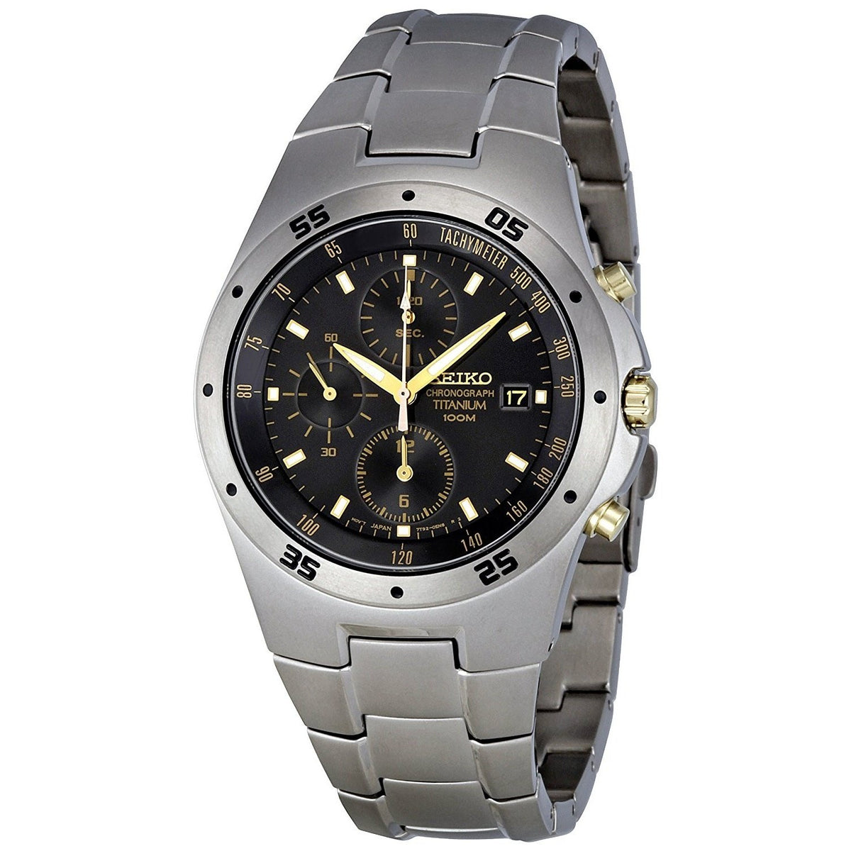Seiko Men&#39;s SND451 Chronograph Titanium Watch