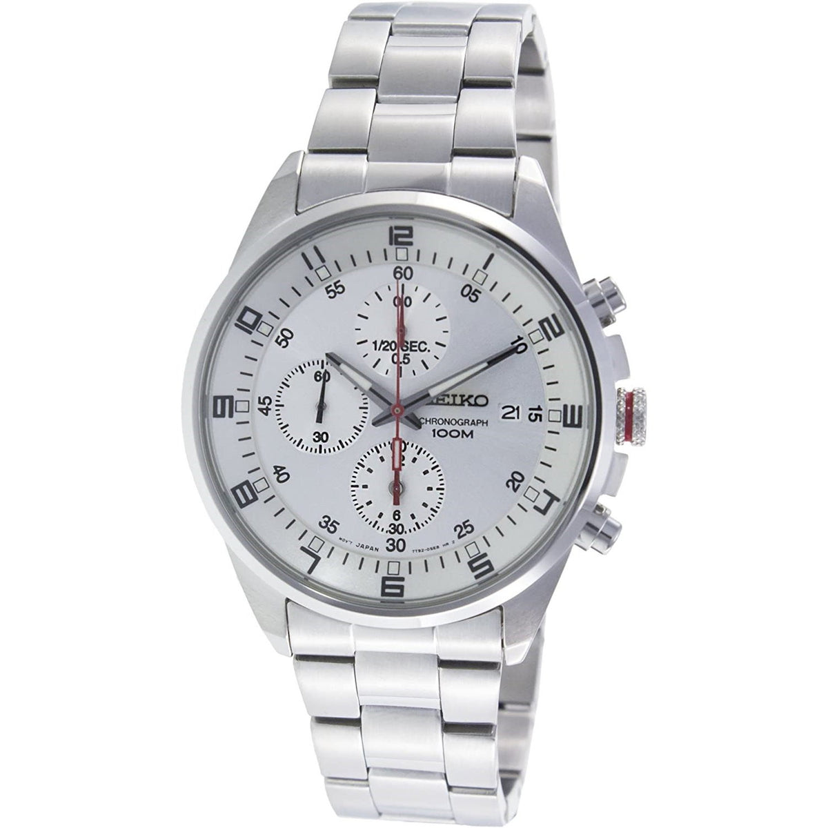 Seiko Men&#39;s SNDC87 Chronograph Chronograph Stainless Steel Watch