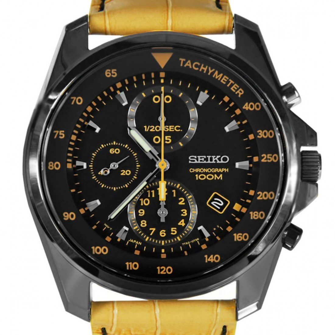 Seiko Men's SNDD69 Classic Chronograph Brown Leather Watch
