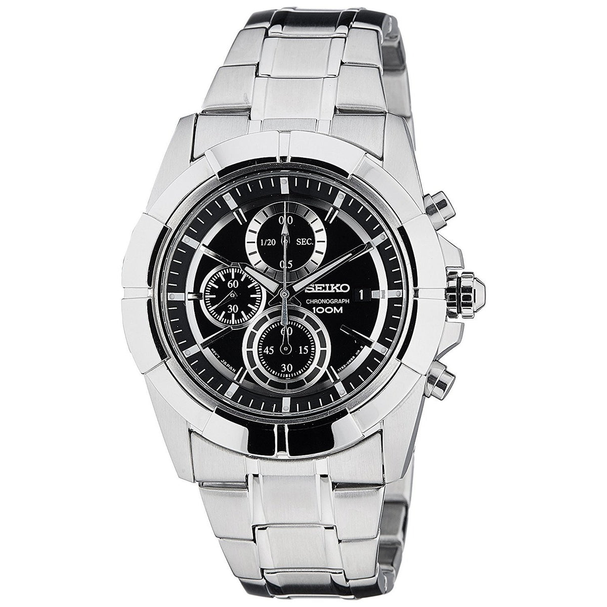 Seiko Men&#39;s SNDE65 Chronograph Stainless Steel Watch