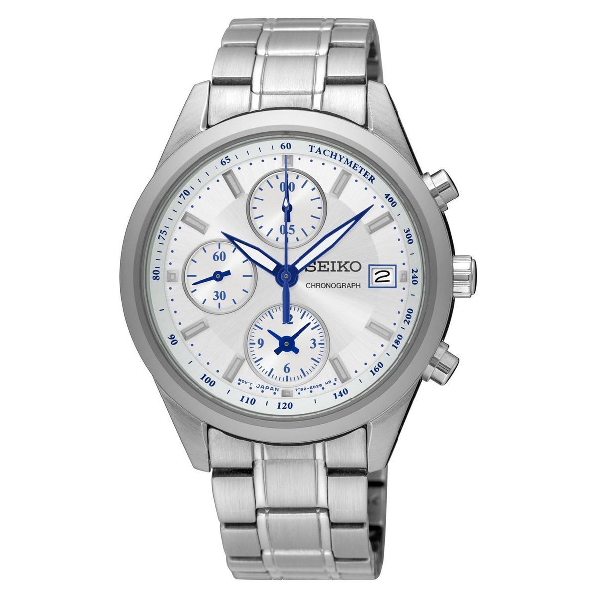 Seiko Women&#39;s SNDV51 Chronograph Stainless Steel Watch