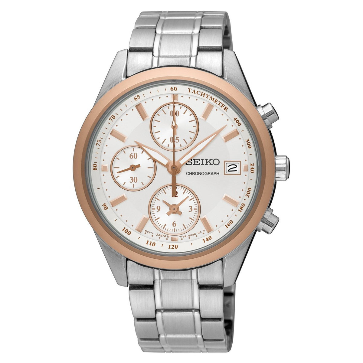 Seiko Women&#39;s SNDV56 Chronograph Stainless Steel Watch