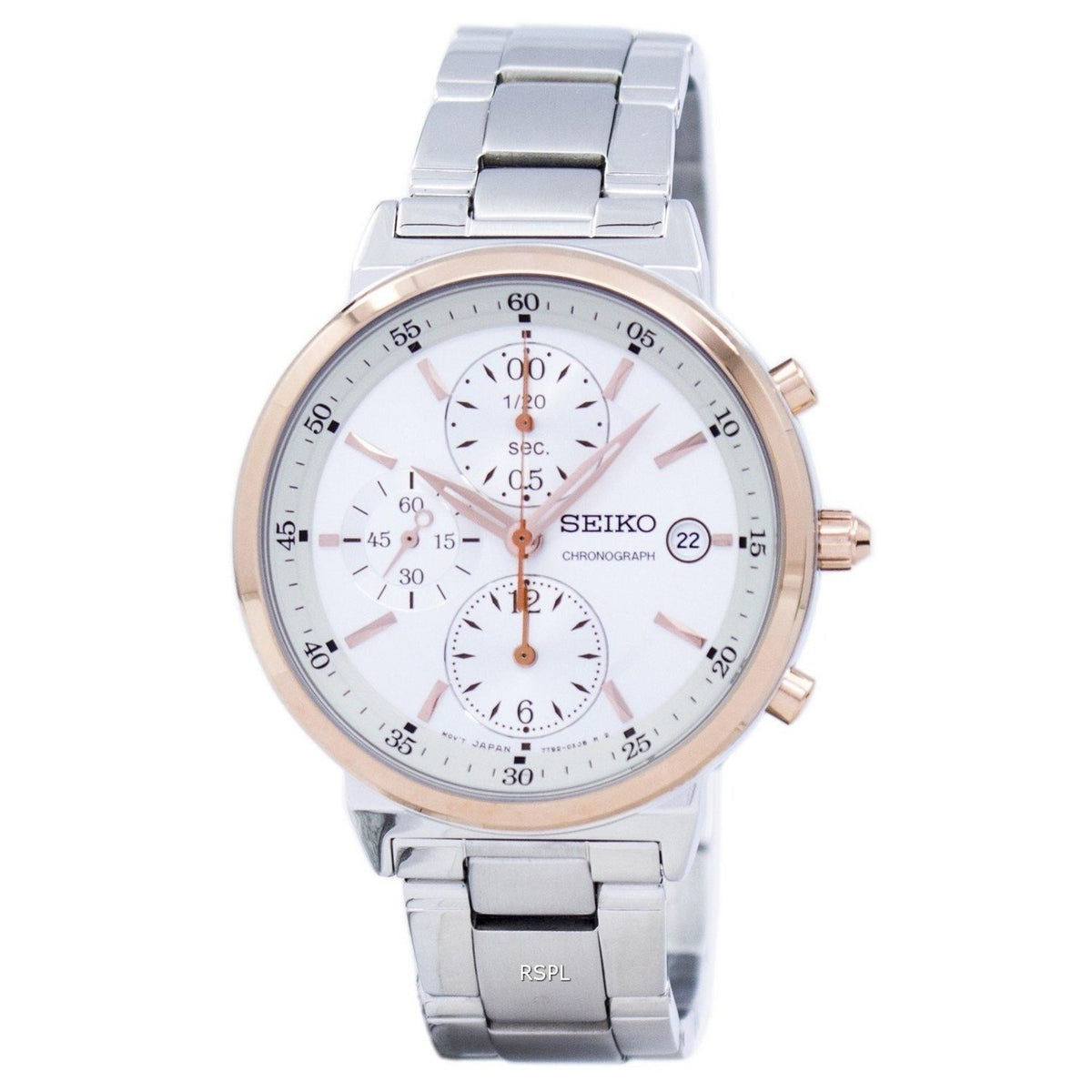 Seiko Women's SNDW48 Chronograph Chronograph Stainless Steel Watch