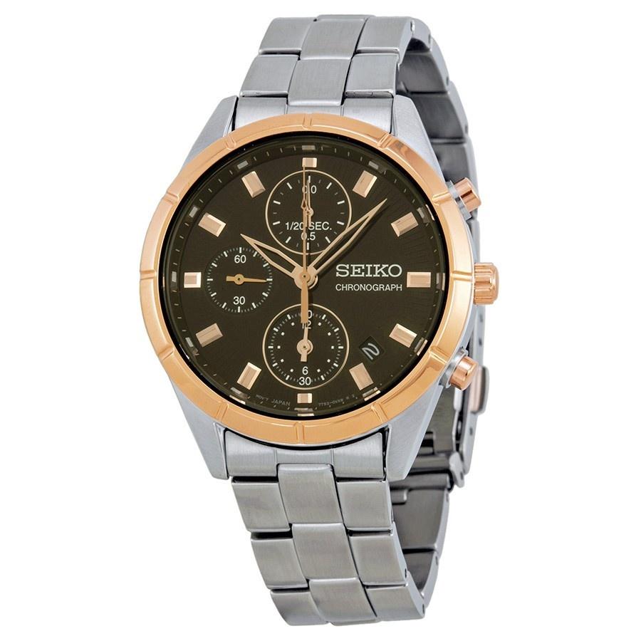 Seiko Men&#39;s SNDX46 Chronograph Stainless Steel Watch