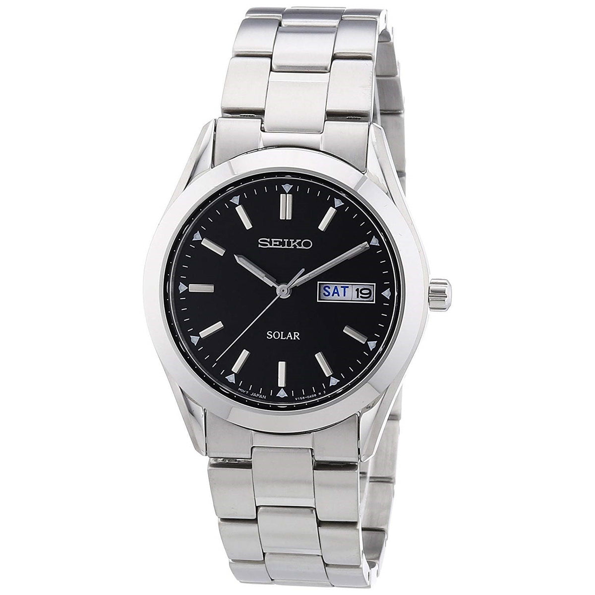 Seiko Men&#39;s SNE039 Solar Stainless Steel Watch
