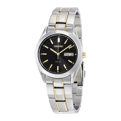 Seiko Men's SNE047 Solar Two-Tone Stainless Steel Watch