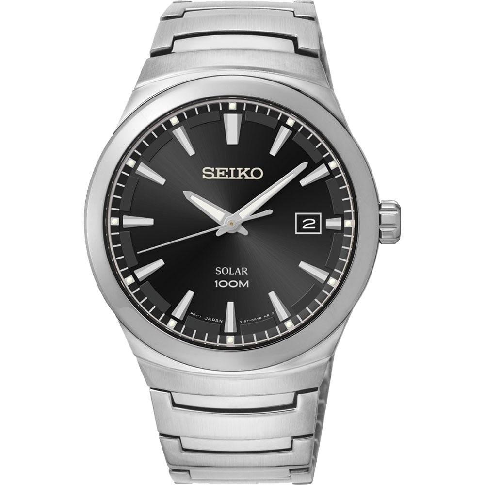 Seiko Men's SNE291 Solar  Stainless Steel Watch