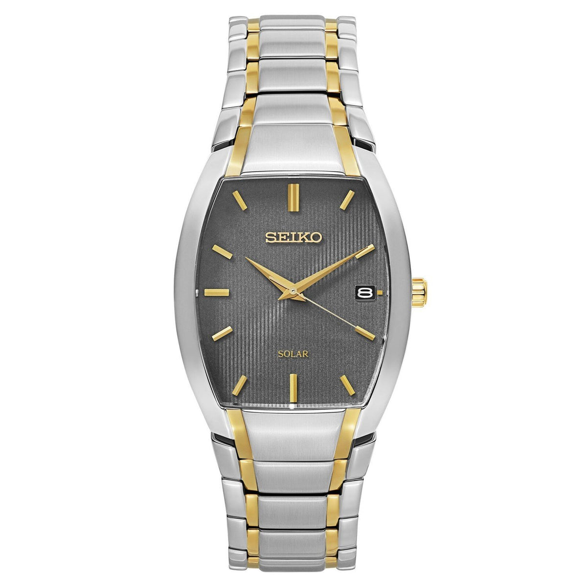 Seiko Men&#39;s SNE334 Solar Two-Tone Stainless Steel Watch
