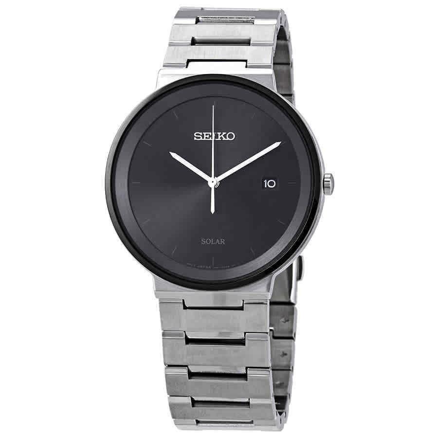 Seiko Men&#39;s SNE479 Essentials Stainless Steel Watch