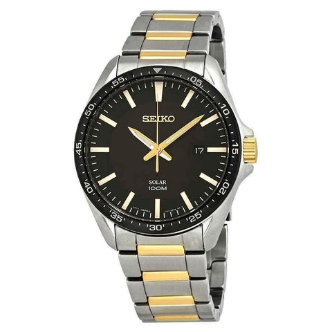 Seiko Men's SNE485 Essentials Two-Tone Stainless Steel Watch