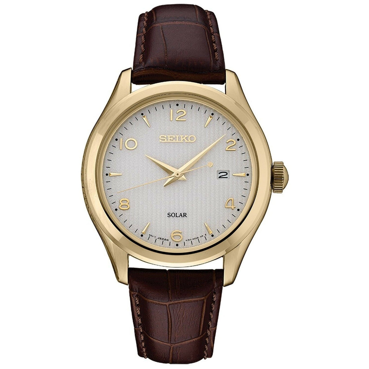 Seiko Men's SNE492 Essentials Brown Leather Watch