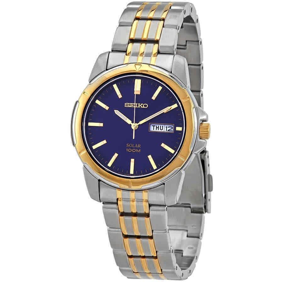 Seiko Men's SNE502 Solar Two-Tone Stainless Steel Watch