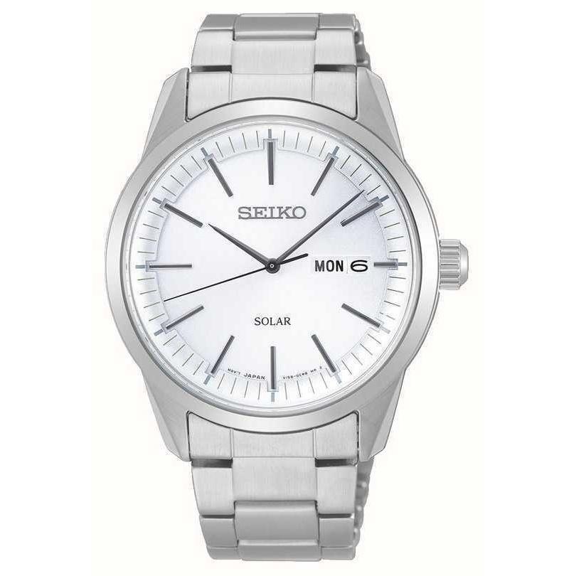 Seiko Men&#39;s SNE523 Solar Stainless Steel Watch