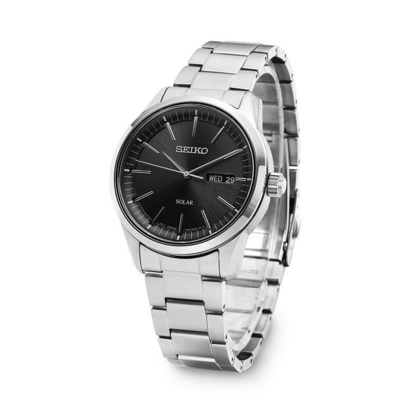 Seiko Men's SNE527 Solar Stainless Steel Watch -