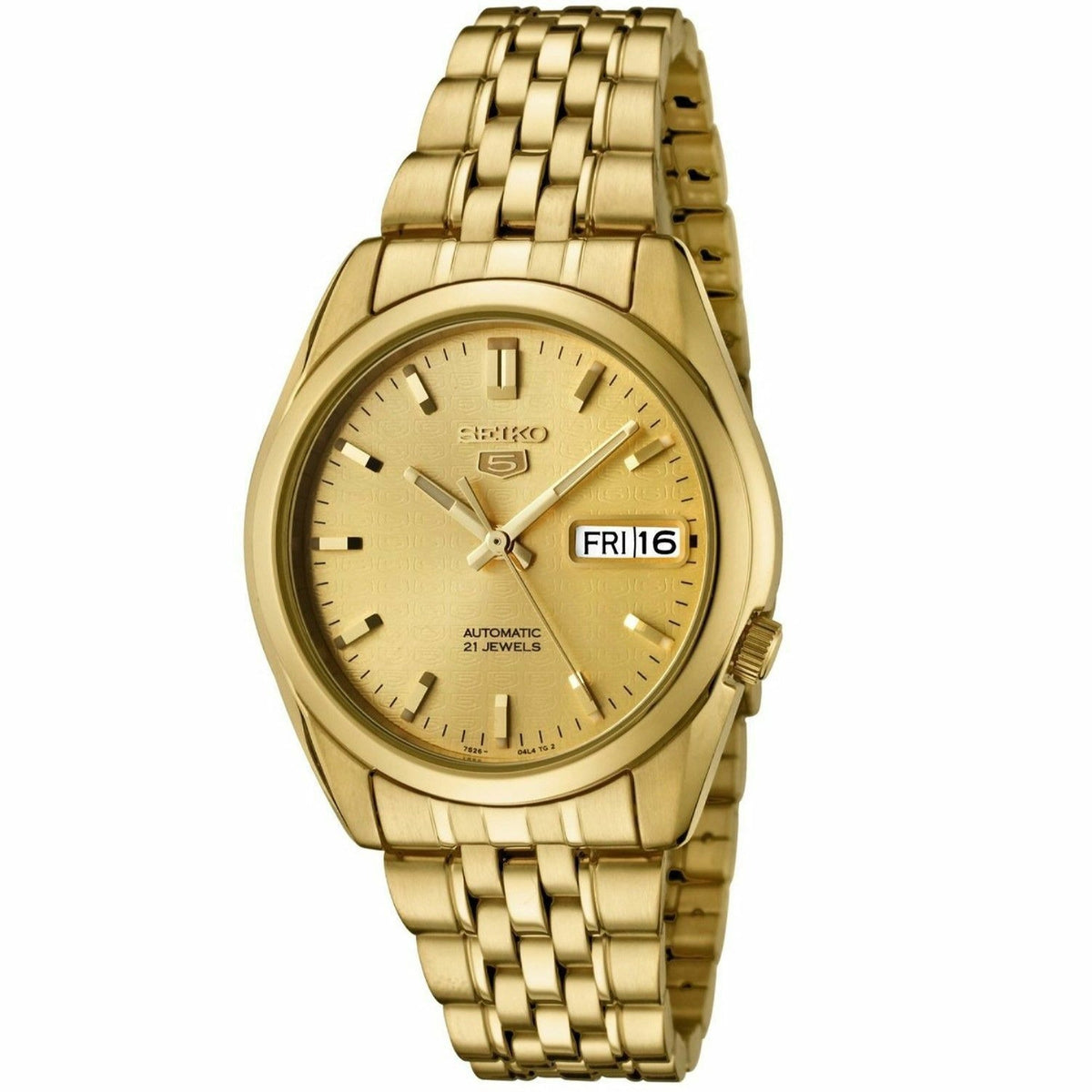 Seiko Men's SNK366 Series 5 Gold-Tone Stainless Steel  Watch