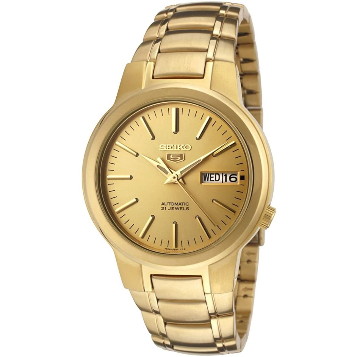 Seiko Men's SNKA10 Seiko 5 Gold-Tone Stainless Steel Watch