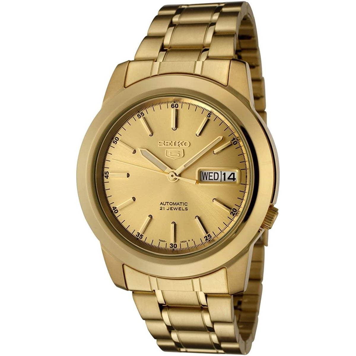 Seiko Men's SNKE56 Seiko 5 Gold-Tone Stainless Steel Watch