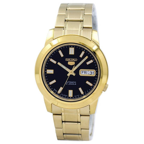 Seiko Men's SNKK22J1 Seiko 5 Gold-Tone Stainless Steel Watch