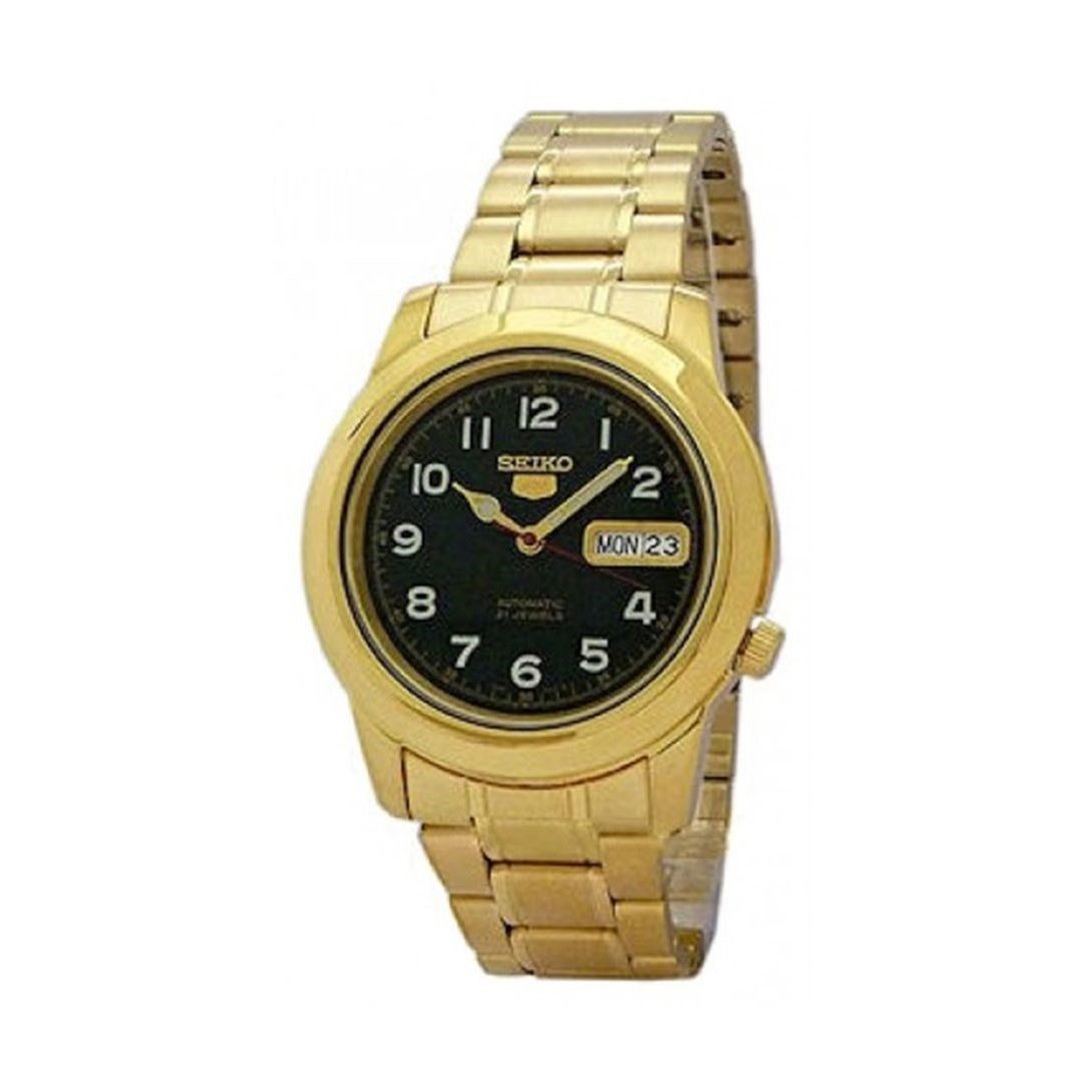 Seiko Men&#39;s SNKK40J1 Seiko 5 Gold-Tone Stainless Steel Watch