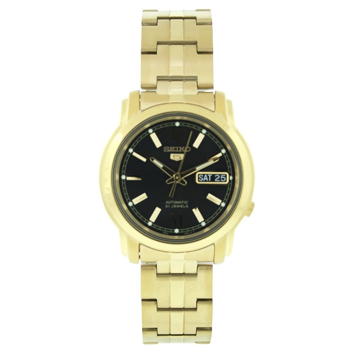 Seiko Men's SNKK86 Gold-Tone Stainless Steel Watch