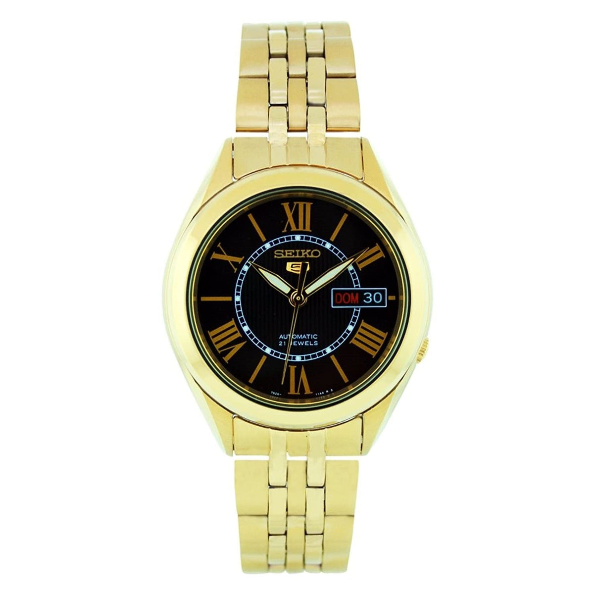 Seiko Men's SNKL40 5 Series Automatic Gold-Tone Stainless Steel Watch