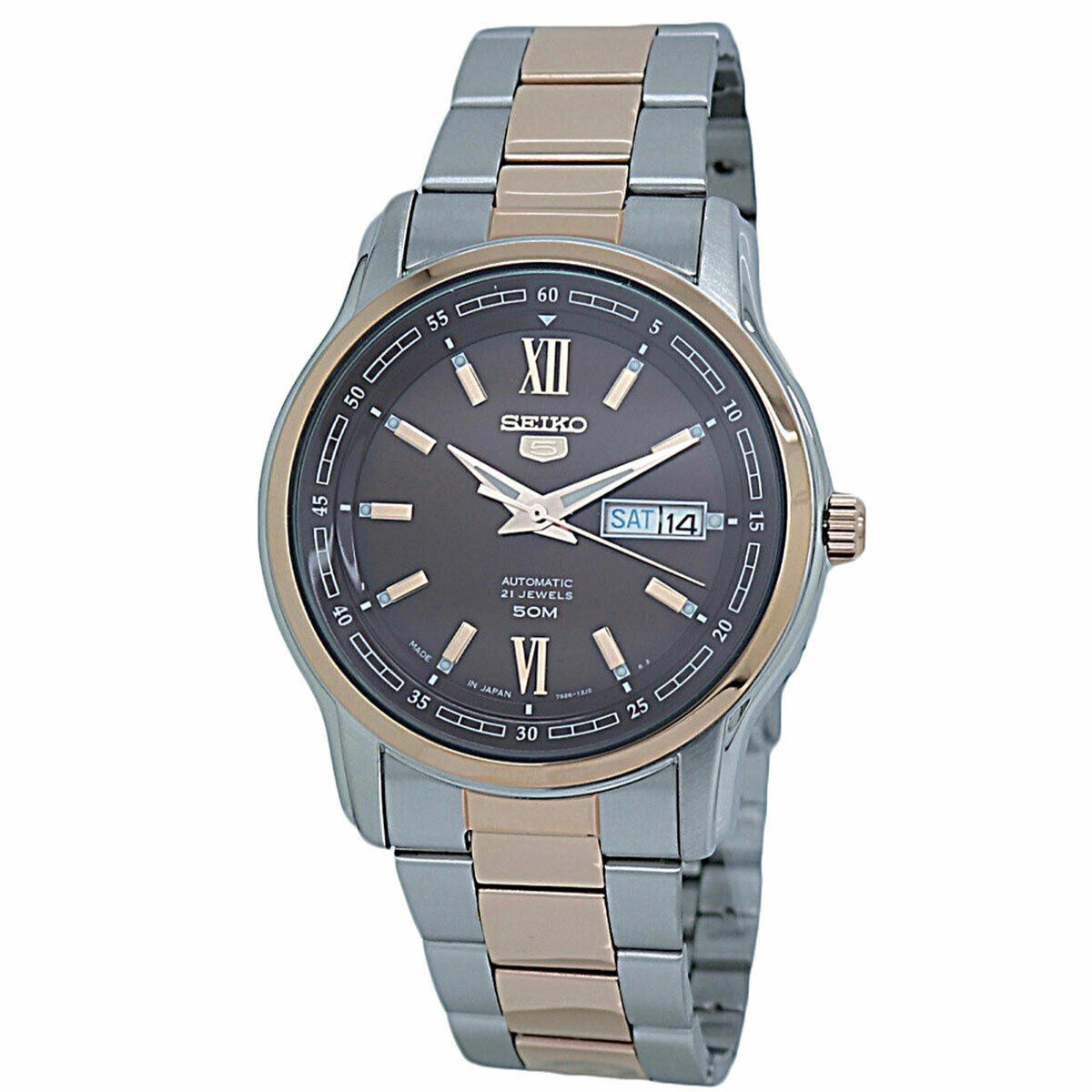 Seiko Men's SNKP18 Seiko 5 Two-Tone Stainless Steel Watch