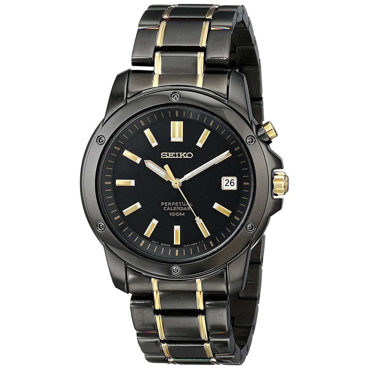 Seiko Men&#39;s SNQ045 Two-Tone Stainless Steel Watch